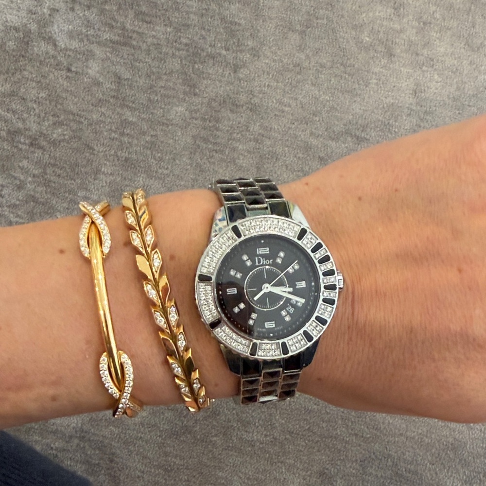 Dior women diamond watch